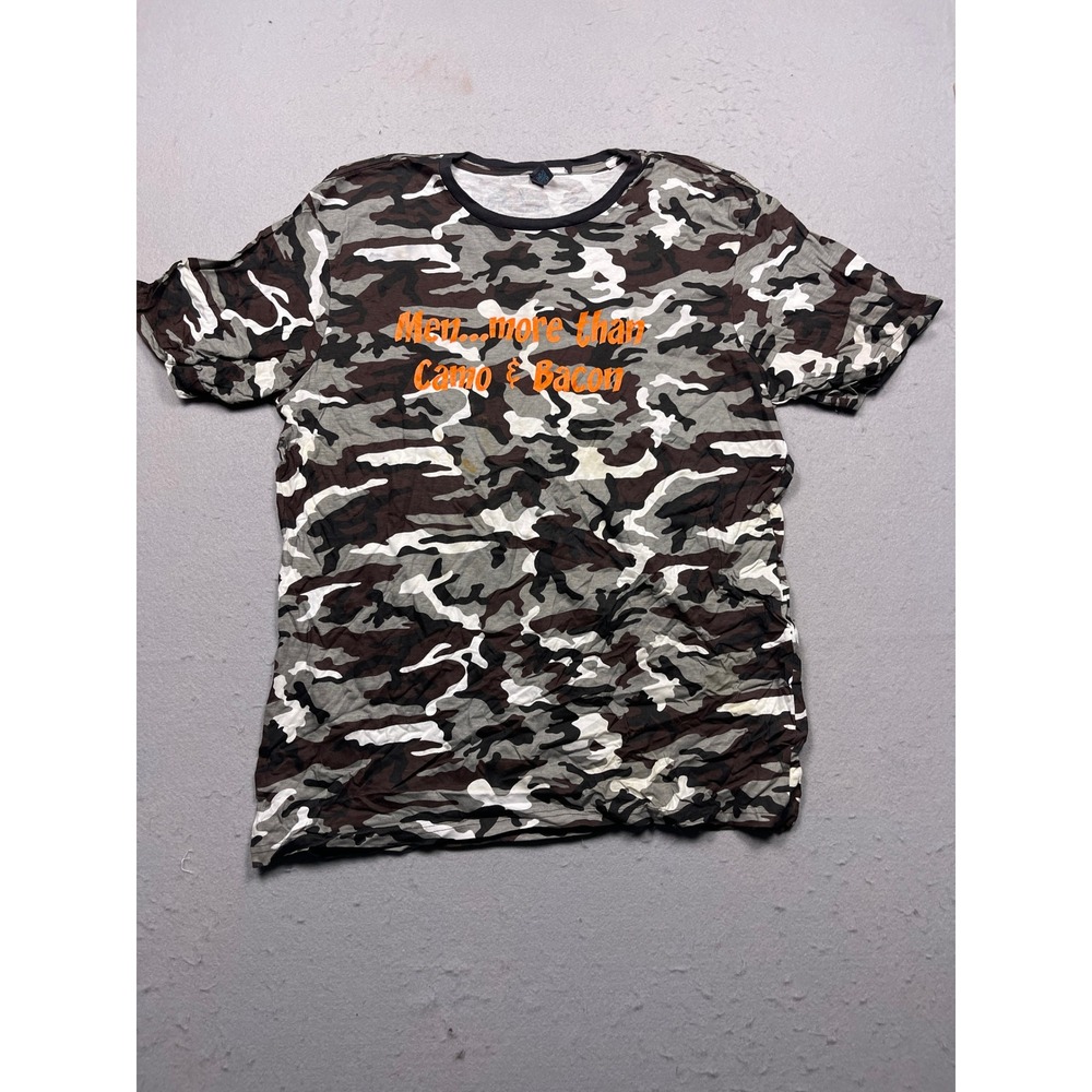 District Made T-Shirt Cotton Blend Camo Graphic XL Mens